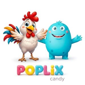 poplix candy maskot